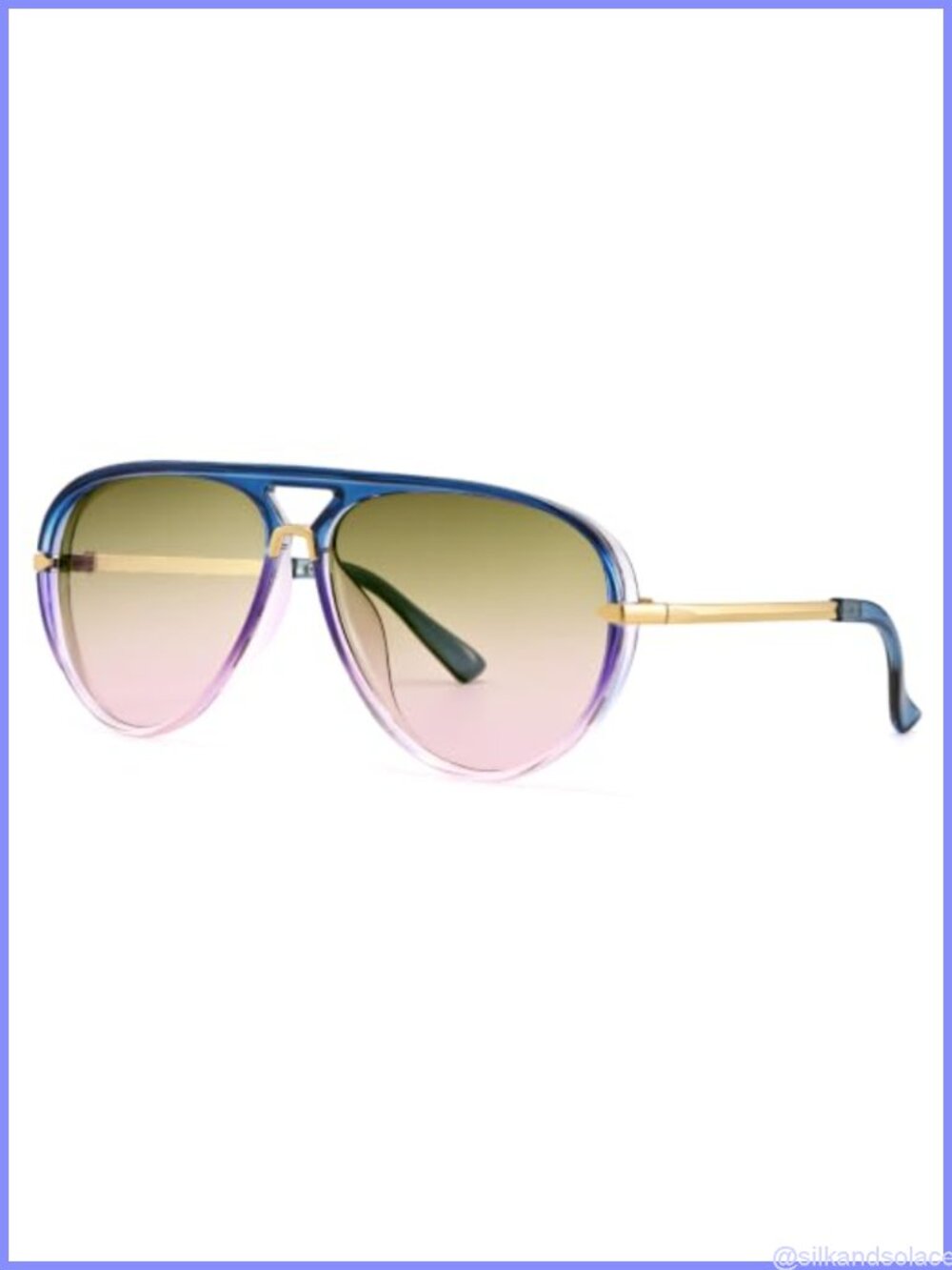 Oversized Retro Aviator Sunglasses Polarized UV400 Full-Frame